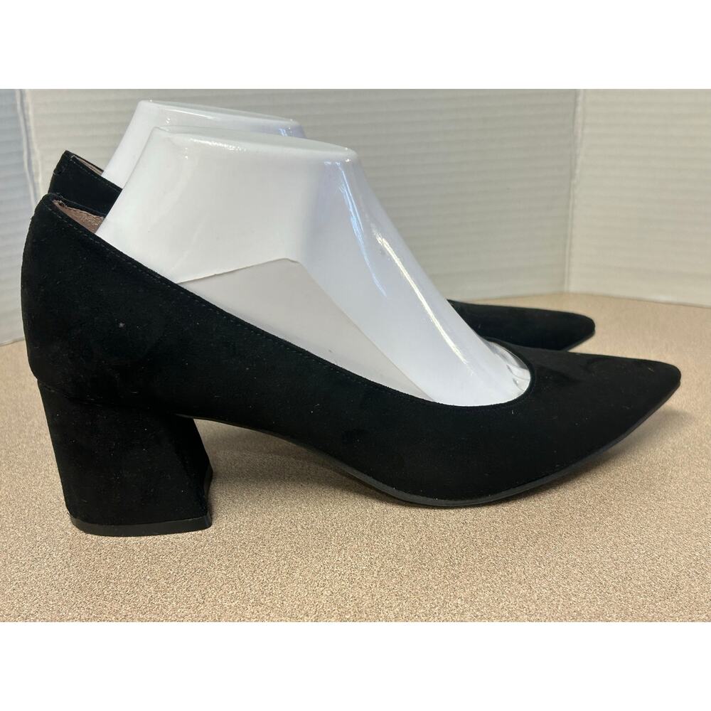NEW Unisa Women's Uniletra Shoes Pumps Black Suede Block Heel Pointed Toe 8 M